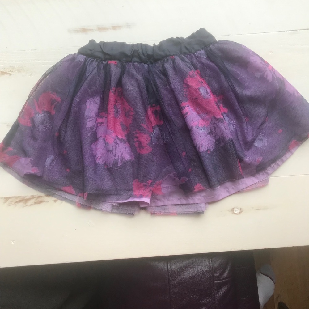 Purple, black and pink skirt